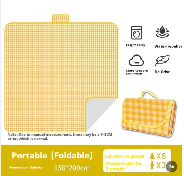 Waterproof Family Picnic Mat – Foldable Outdoor Beach & Camping Blanket