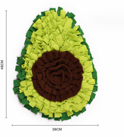 Avocado Snuffle Mat – Interactive Dog Puzzle Toy for Mental Stimulation